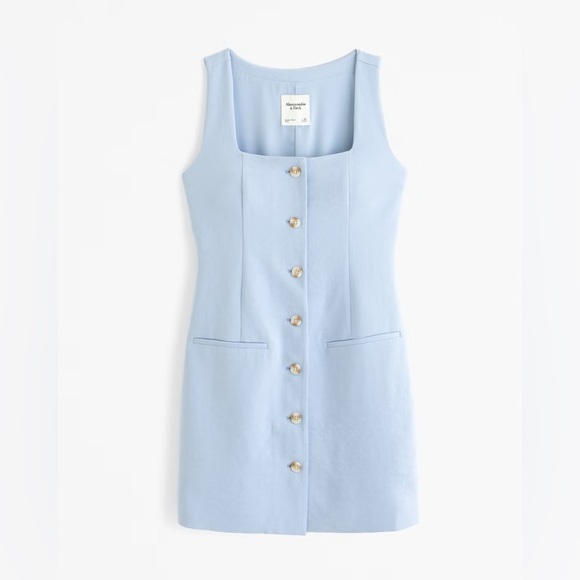 Abercrombie & Fitch Dresses & Skirts - The A&F Mara Vest Blue Squareneck Mini Dress size:XSP